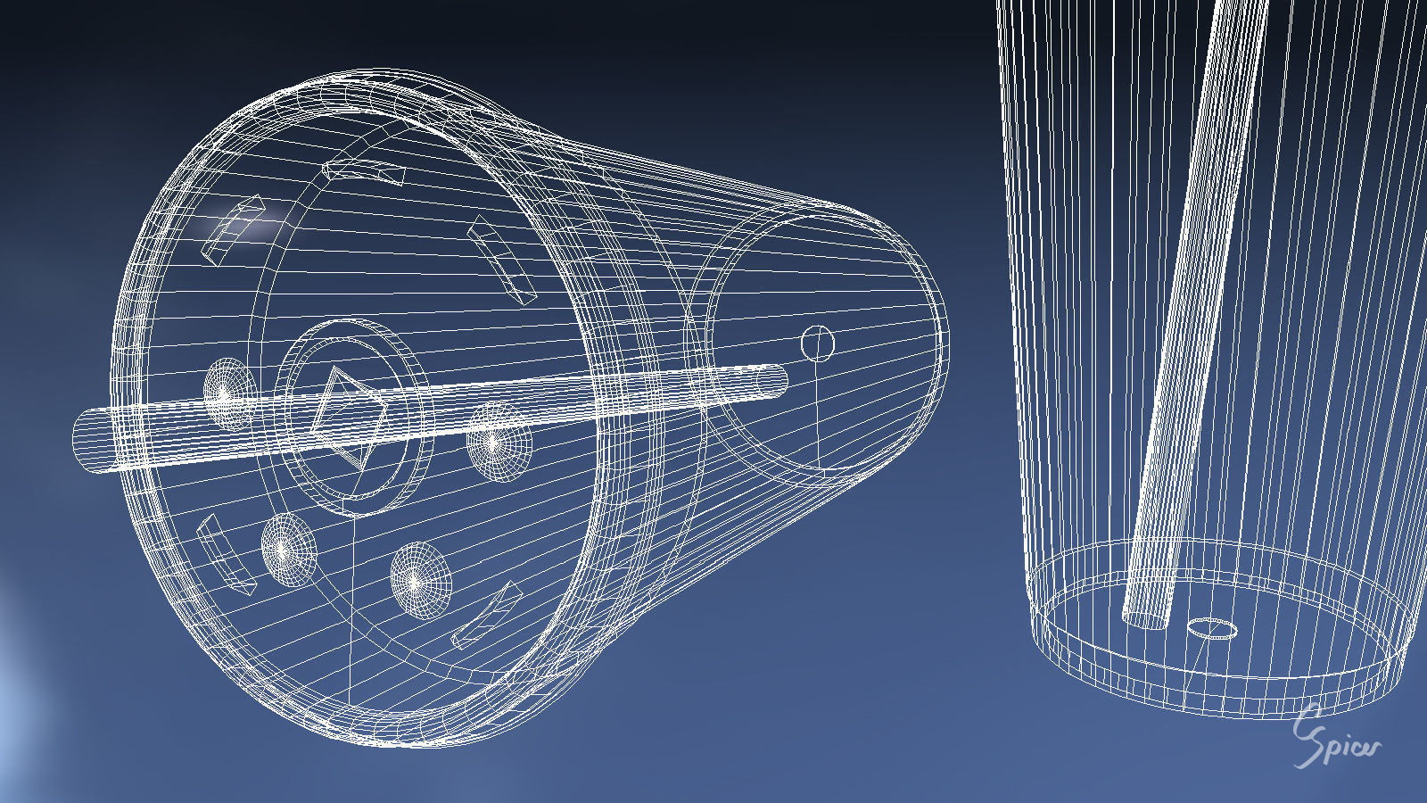 Styrofoam Cup with Plastic Lid and Straw 3D model_12