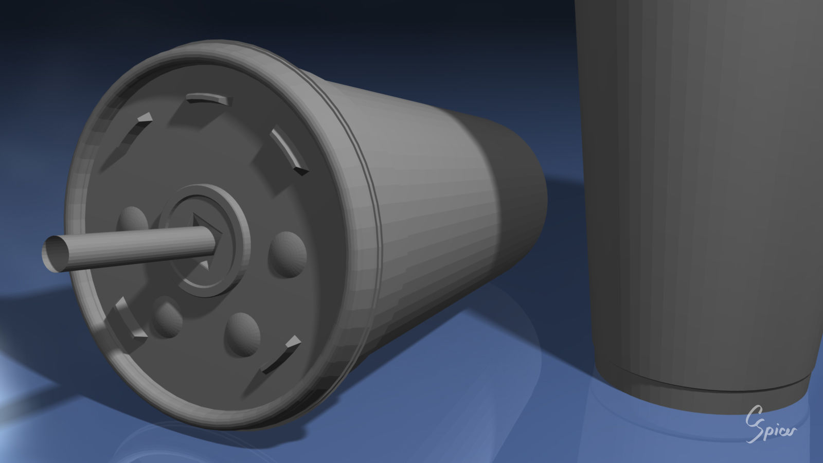 Styrofoam Cup with Plastic Lid and Straw 3D model_7