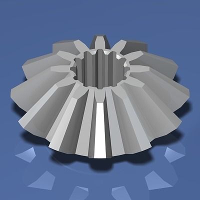 Automobile Differential Gearbox 3D model_7