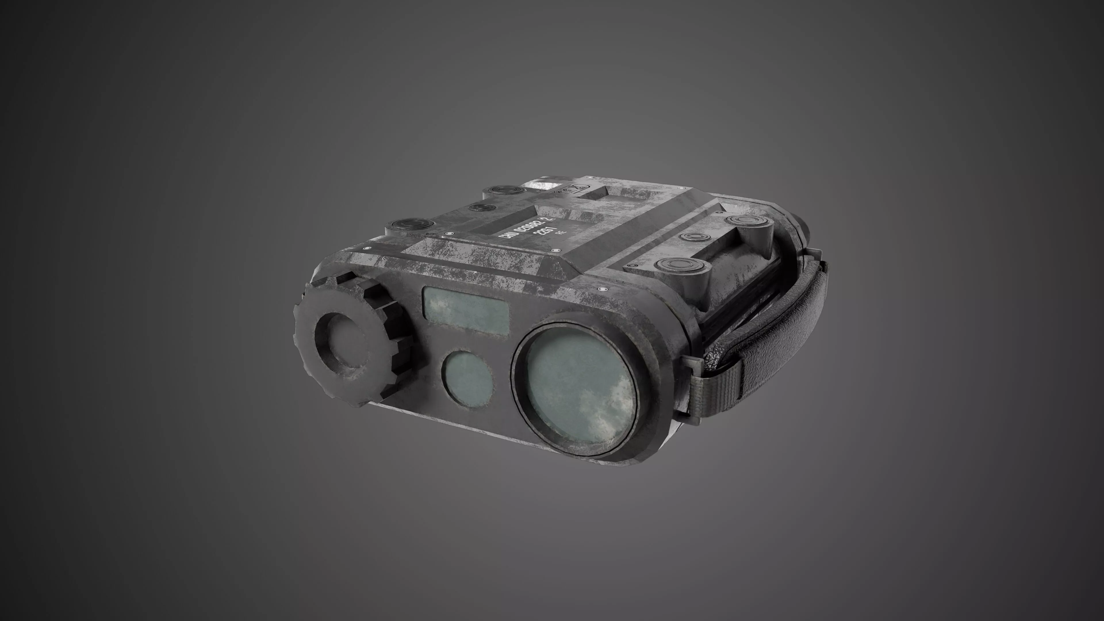 Military Binoculars Low-poly 3D model