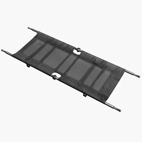 Military Medical Stretcher Low Poly Low-poly 3D model
