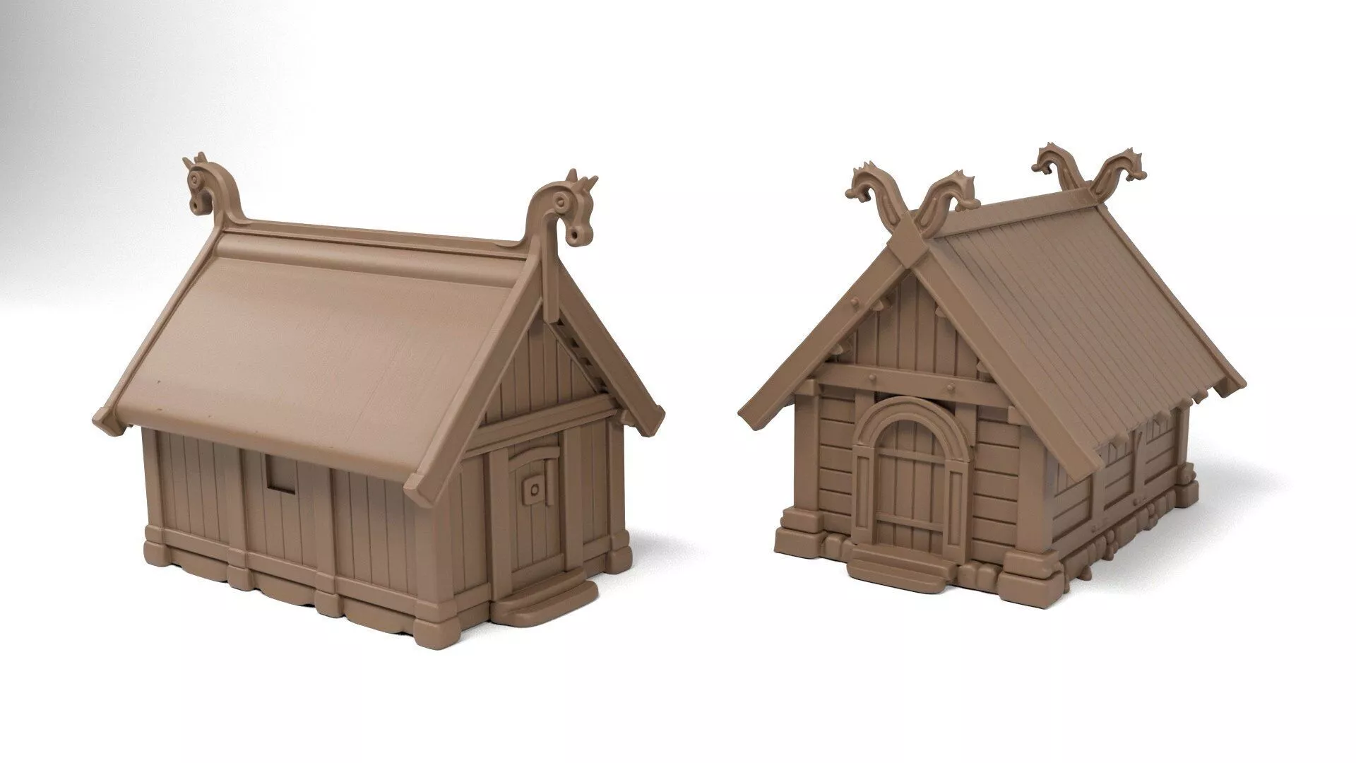 Viking houses 3D print model