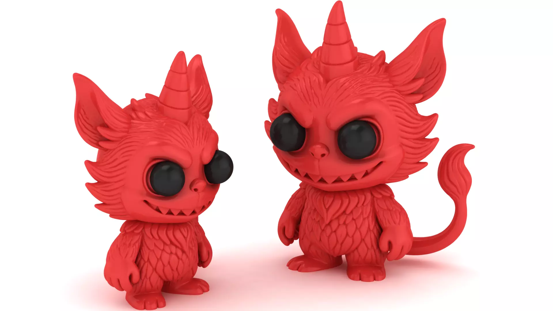 Mischievous 3D Monster Figurines 3D print model