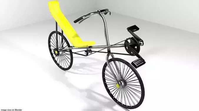 Bicycle - Recumbent 3D model