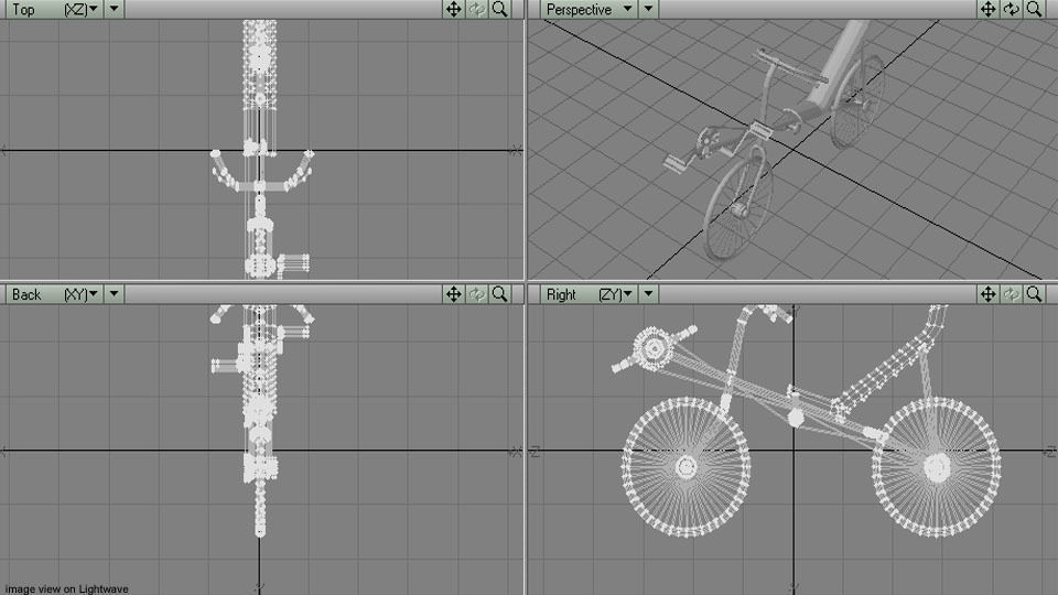 Bicycle - Recumbent 3D model_4