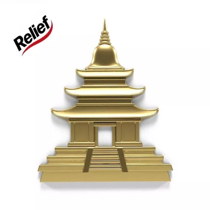 Temple - Relief 3D print model