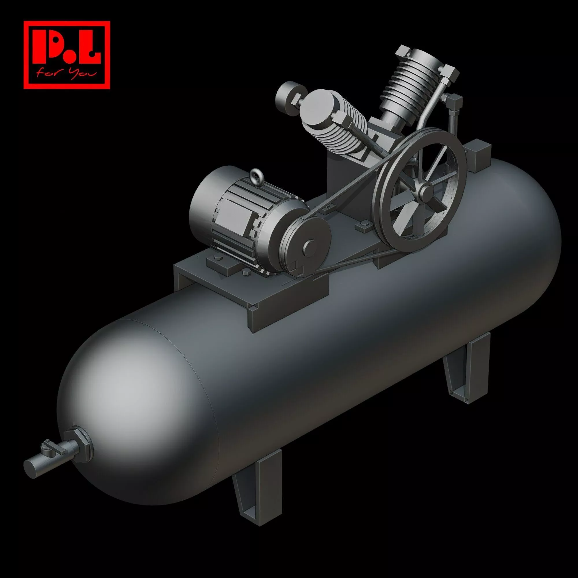 Air Compressor 3D model