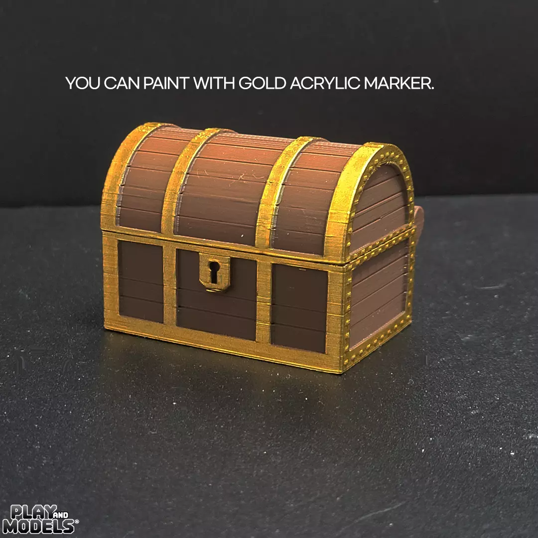 TREASURE CHEST BOX MIMIC 3D PRINT Free 3D print model