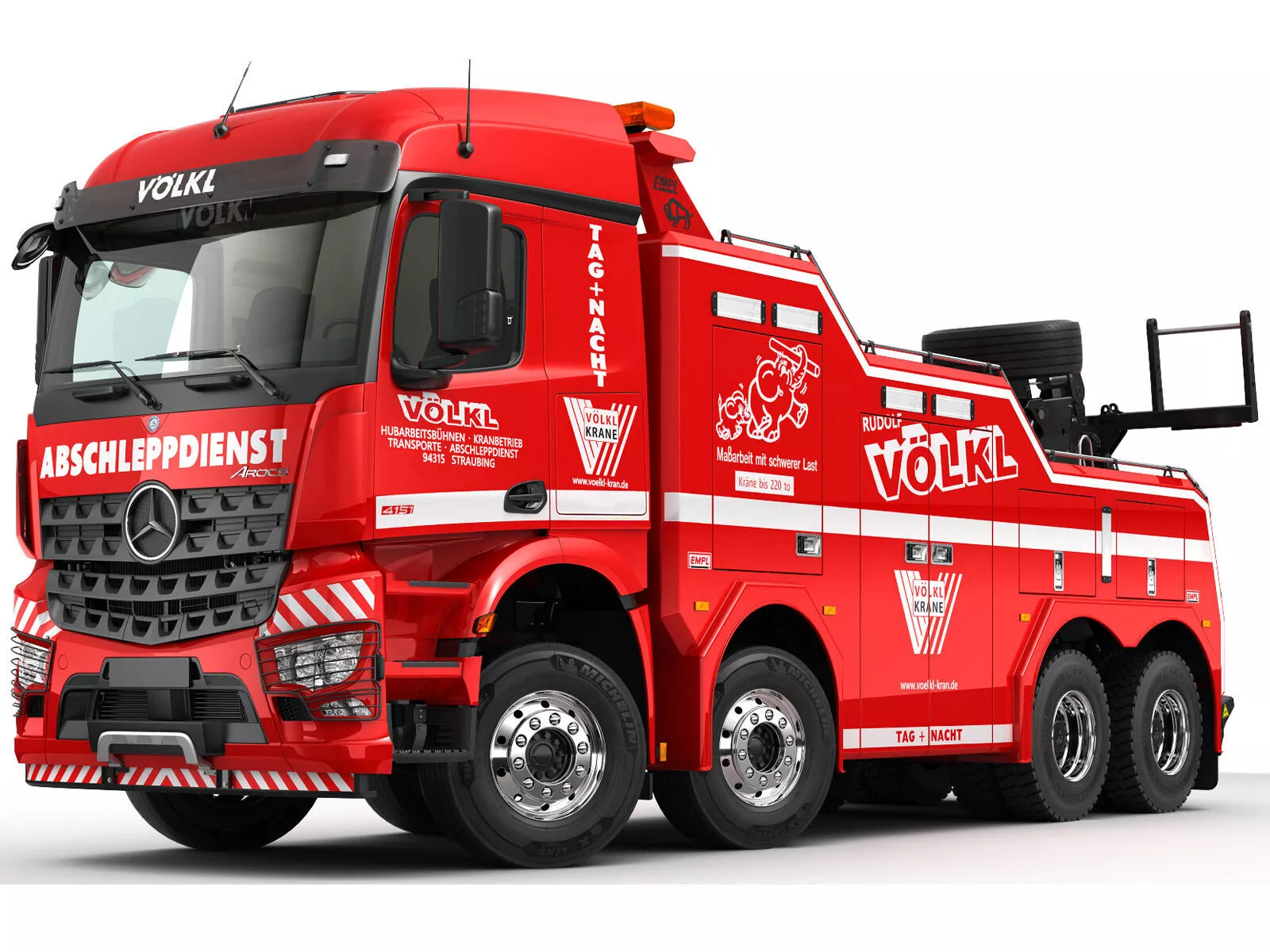 Mercedes Arocs Tow Truck 8X4 3D model