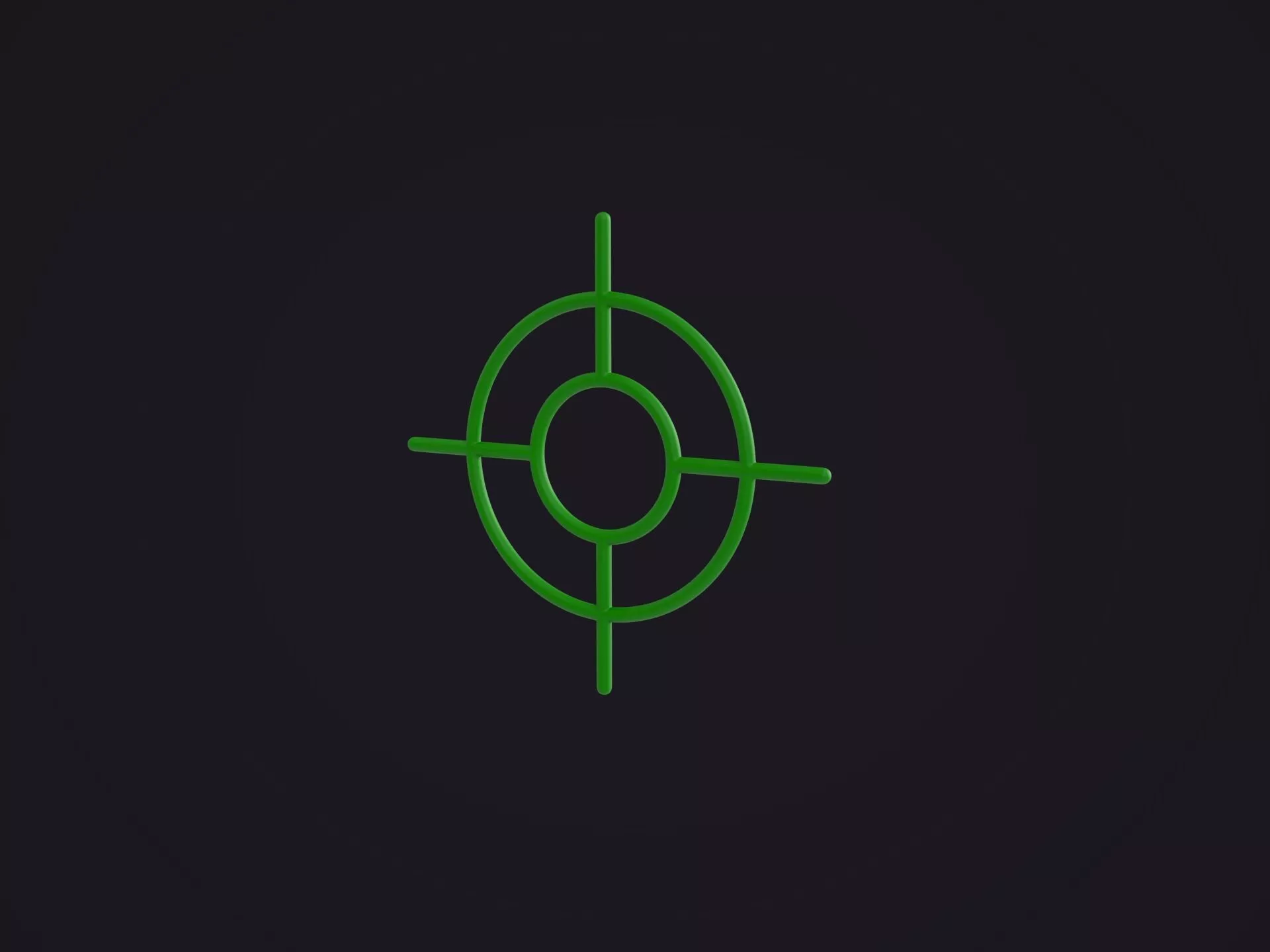 Green Crosshair 3D model