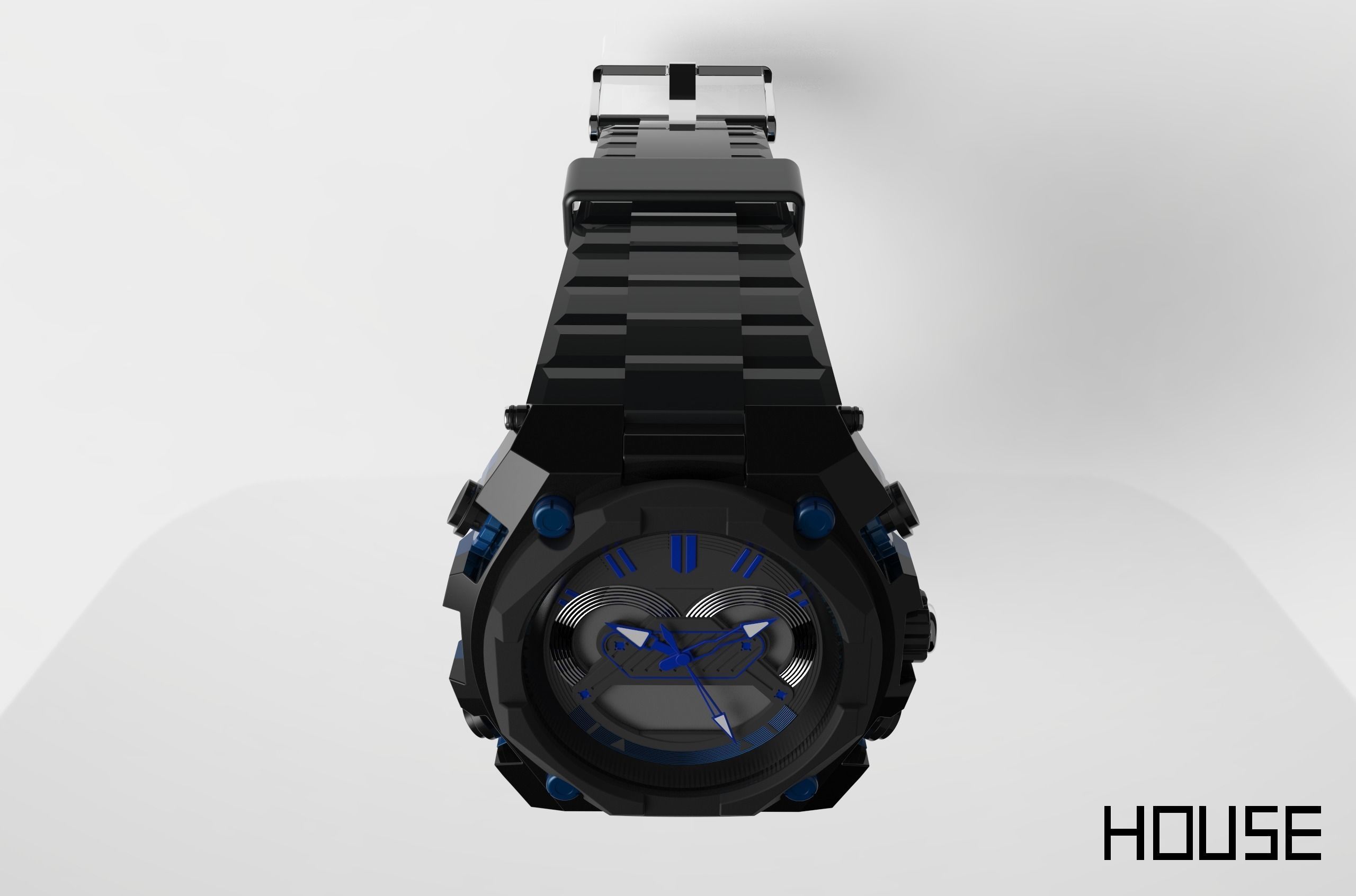 watch two watches 3D model_2