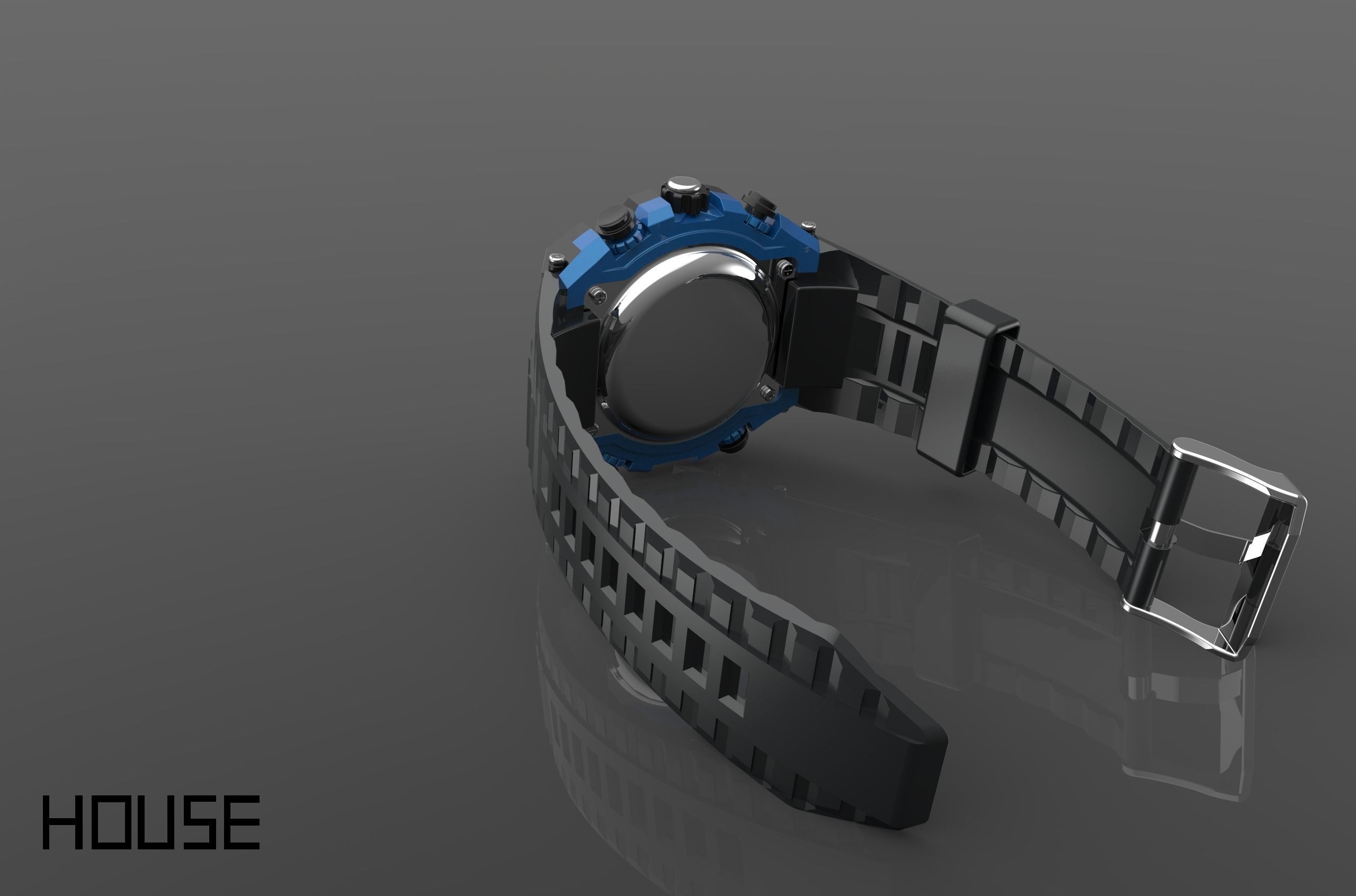 watch two watches 3D model_4