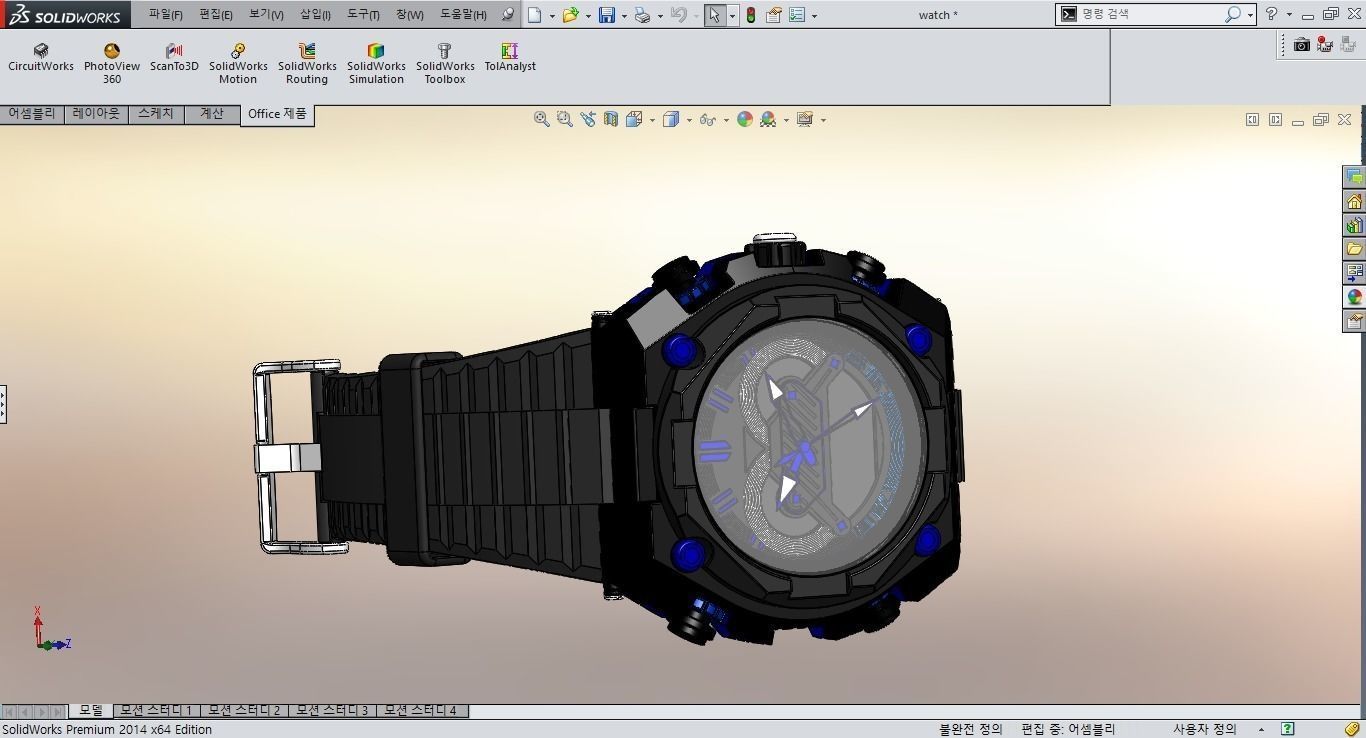 watch two watches 3D model_6