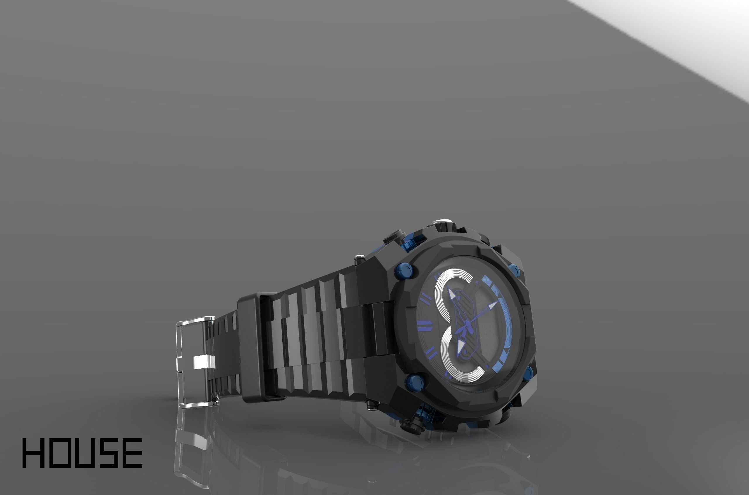 watch two watches 3D model_5