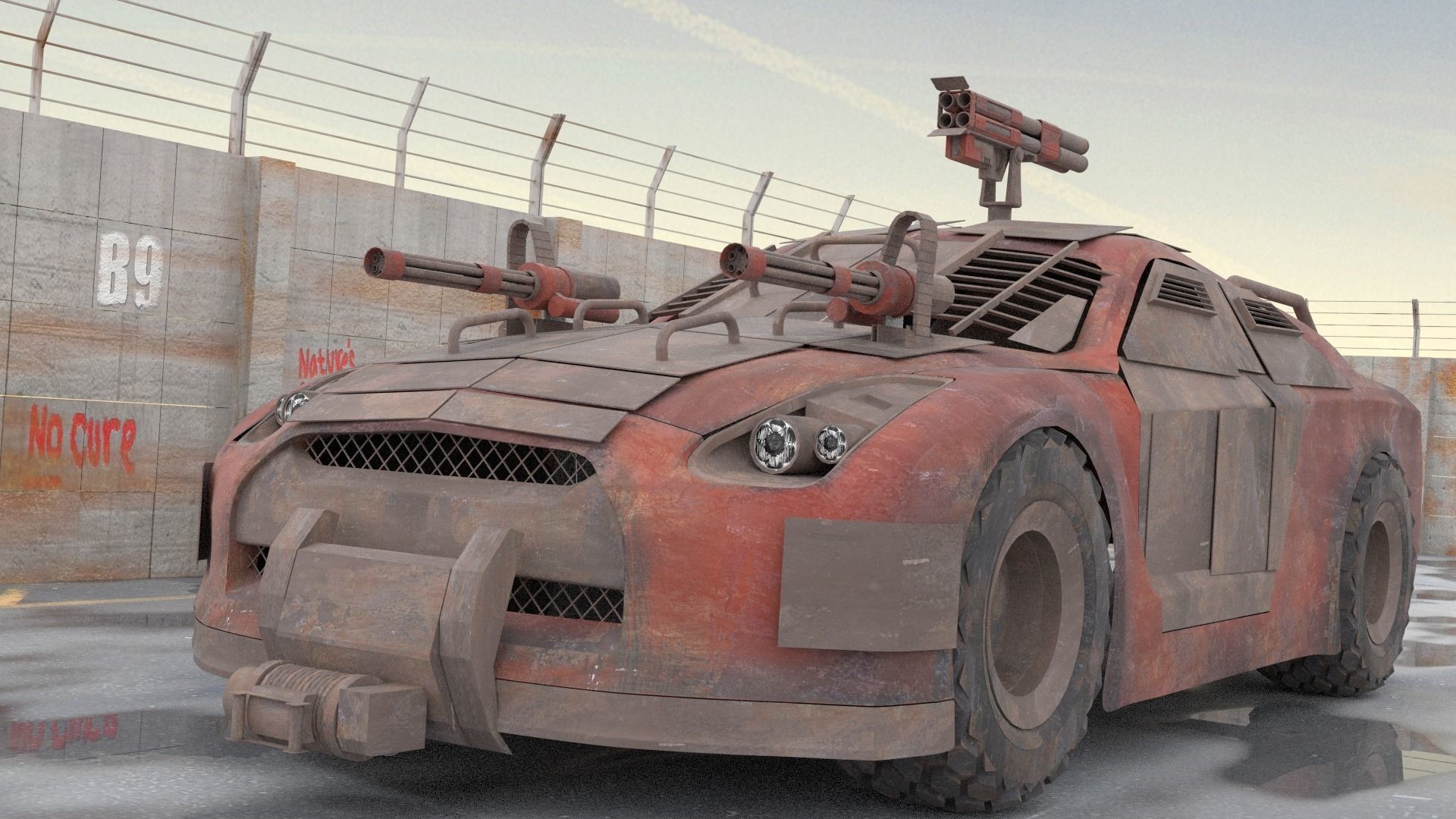 Apocalyptic GT-R 3D model_0