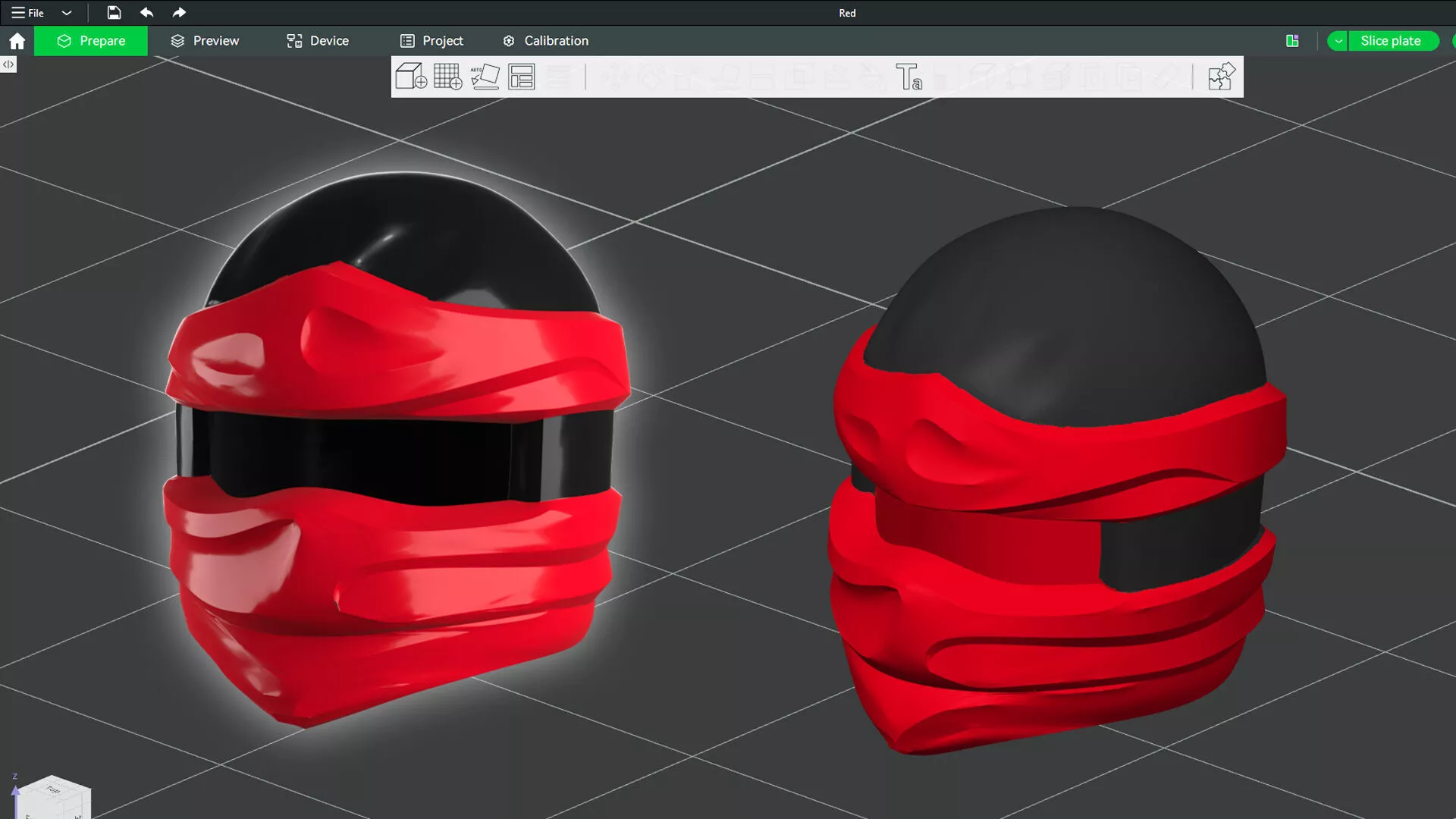 Ninjago Headgear V1 - Kai - 3MF Edition 3D print model