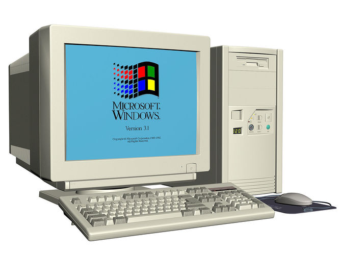 Vintage PC Old Personal Computer 3D model
