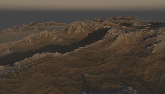 Rocky Planet Surface 3D model