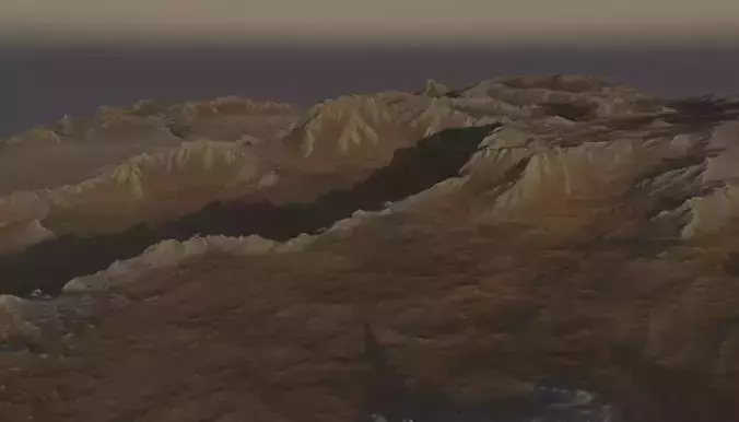 Rocky Planet Surface 3D model