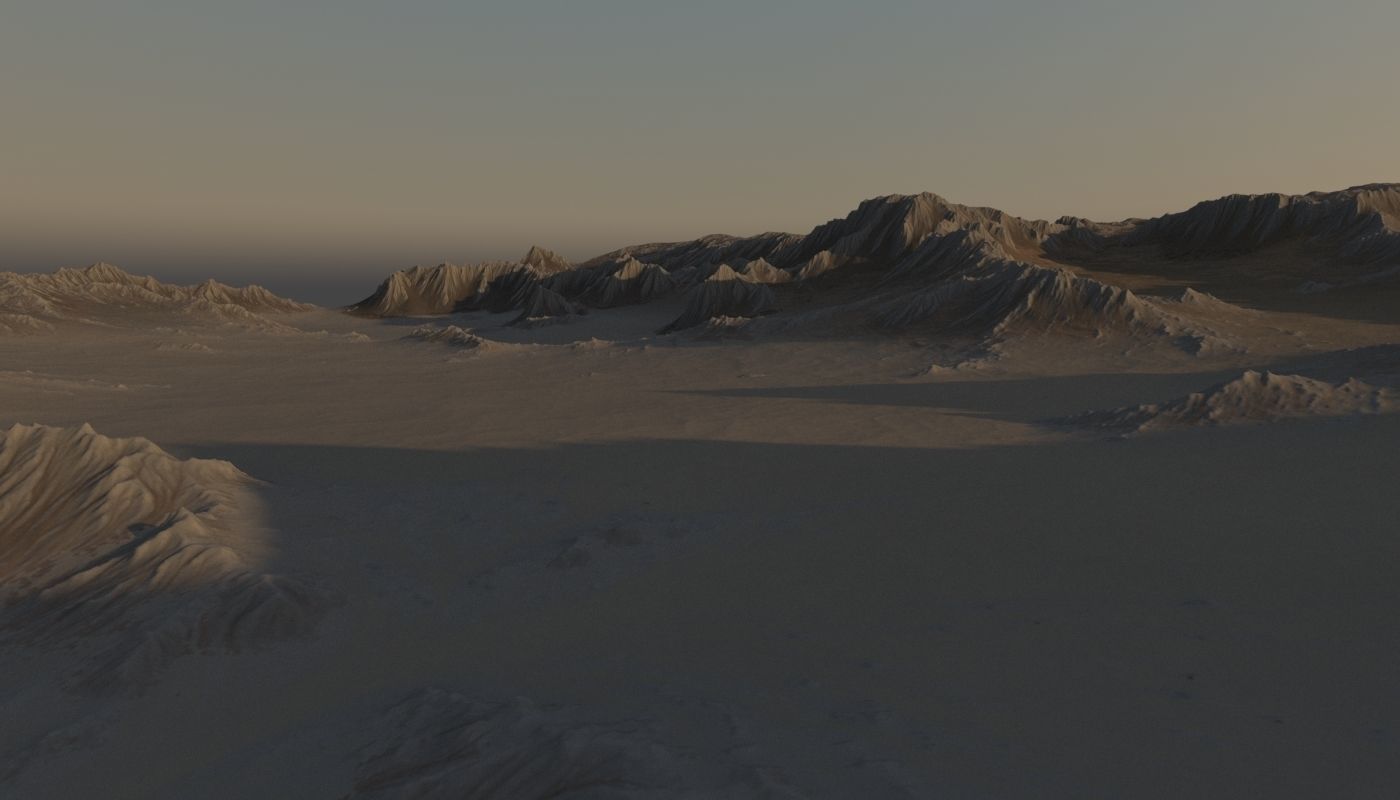 Rocky Planet Surface 3D model_4