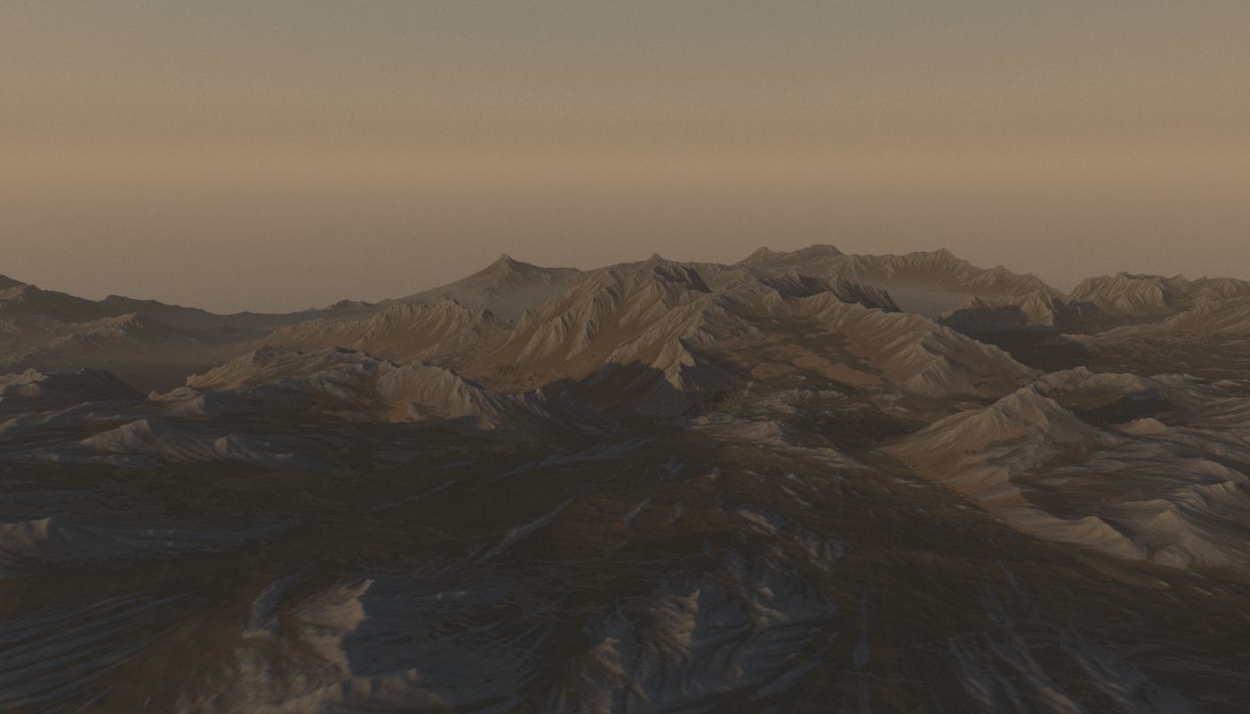 Rocky Planet Surface 3D model_6