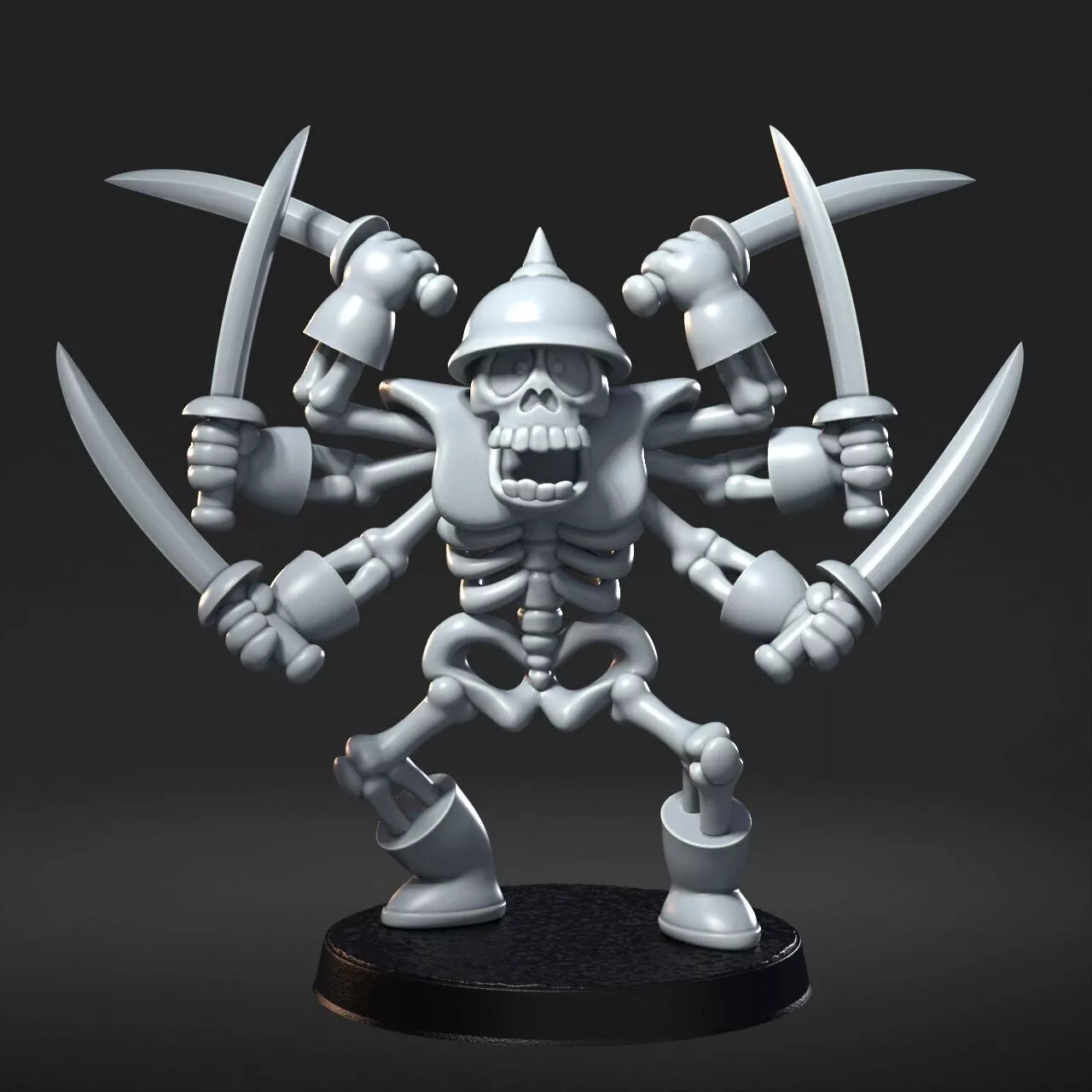 Skeletor 3D Print STL Miniature RPG 3D print model