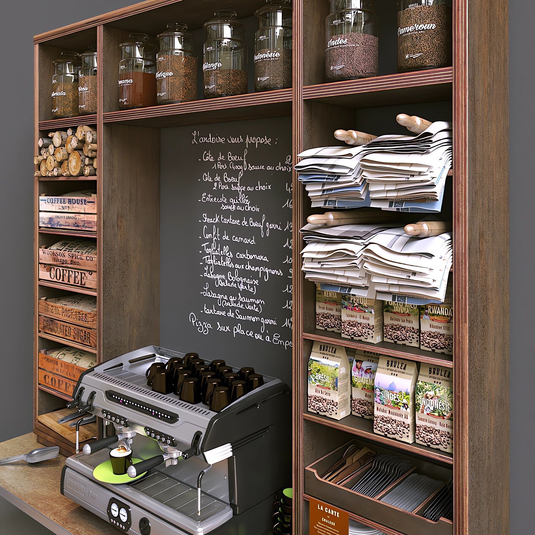 FRANKE T400 2 et les cafes brulea 3D model_4