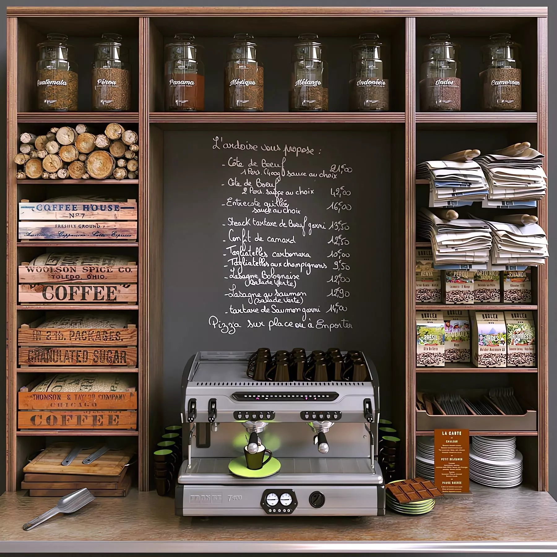 FRANKE T400 2 et les cafes brulea 3D model_0