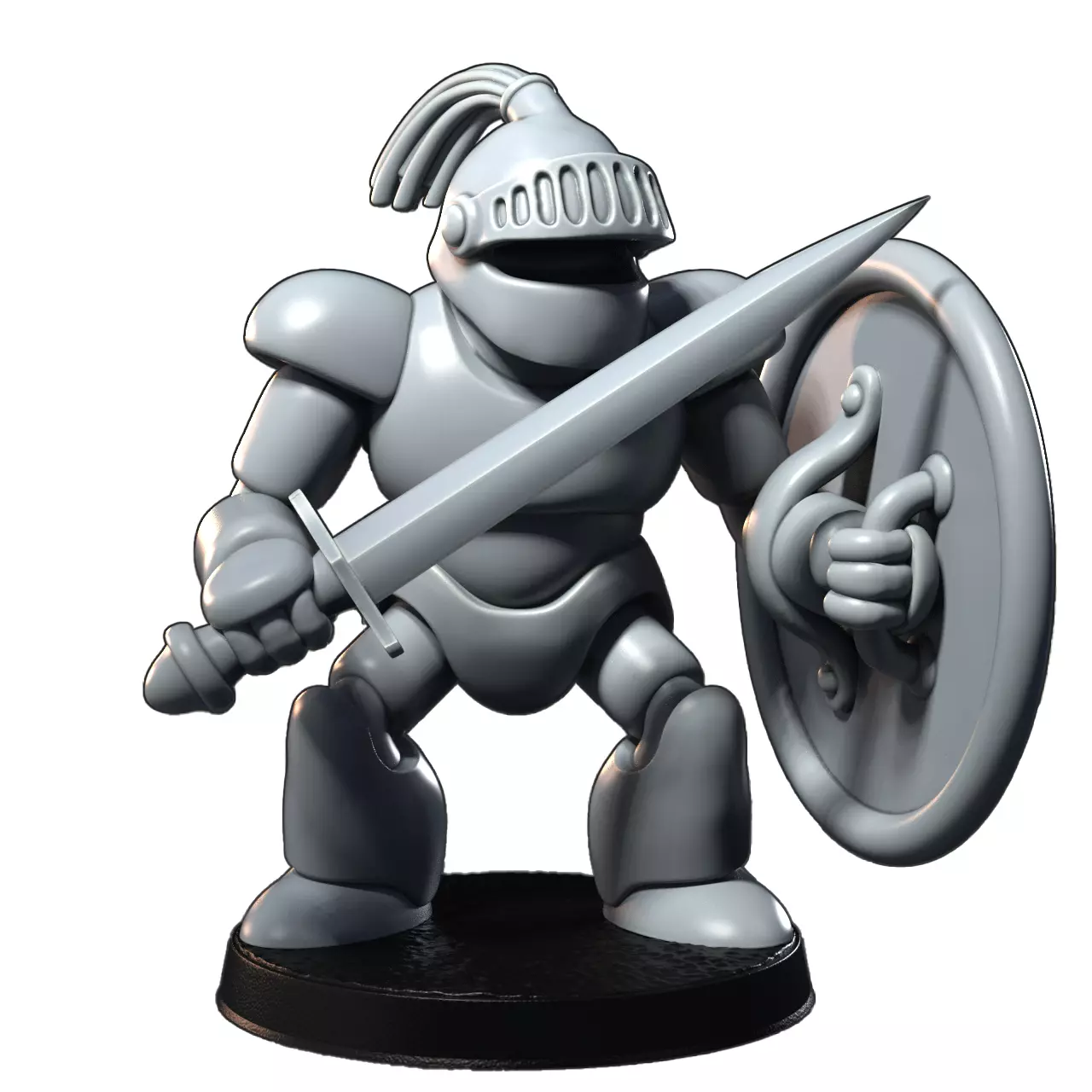 Restless Armor Knight Dq 3D Print STL Miniature RPG 3D print model