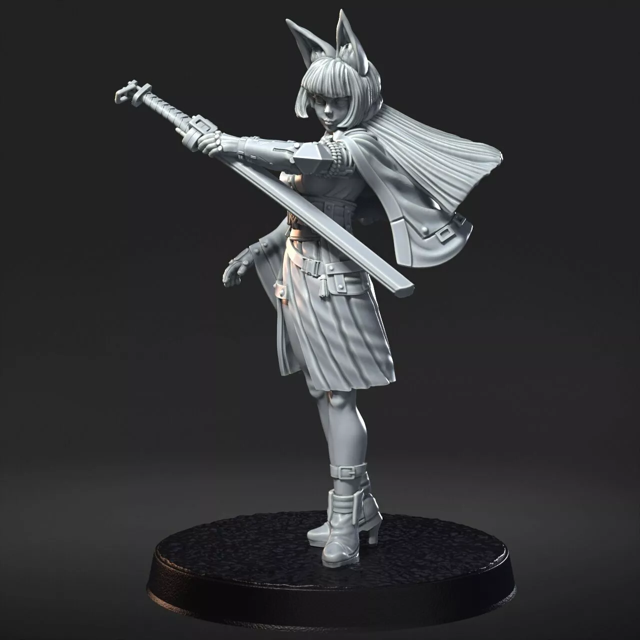 Hoshimi Miyabi 3D Print STL Miniature RPG 3D print model