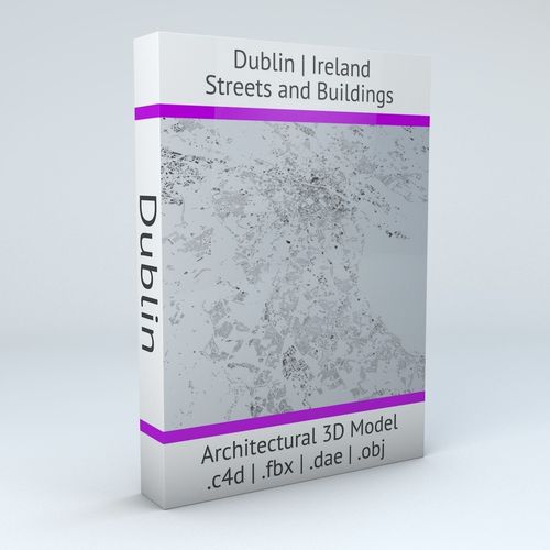 Dublin Streets and Buildings 3D model