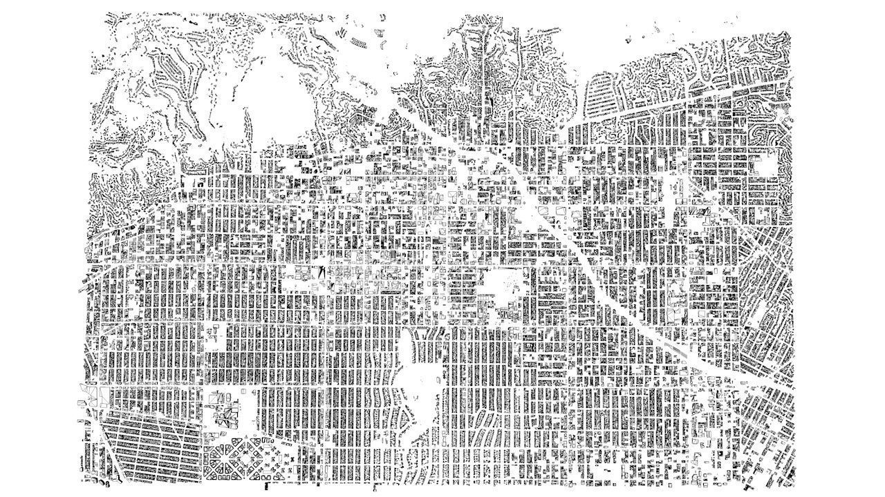 Hollywood in LA Streets and Buildings 3D model_5