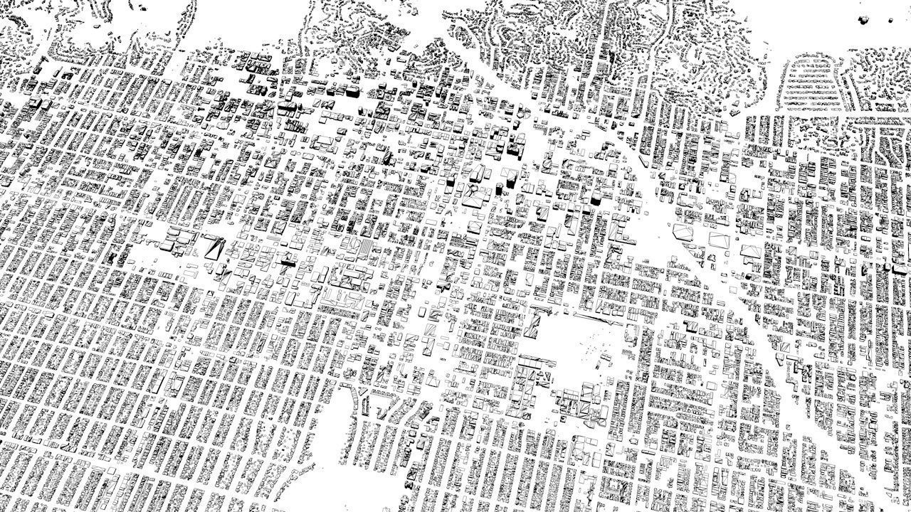 Hollywood in LA Streets and Buildings 3D model_7