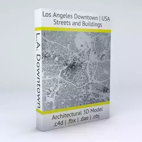 Los Angeles Downtown Streets and Buildings