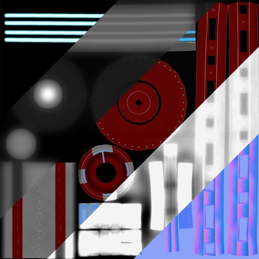 Force field generator 04 sci-fi Low-poly 3D model_6