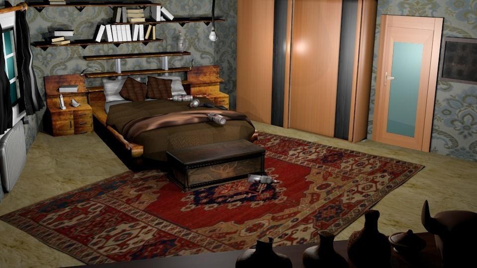 Mega adventure game scenes and 3D objects bundle 1 Low-poly 3D model_1