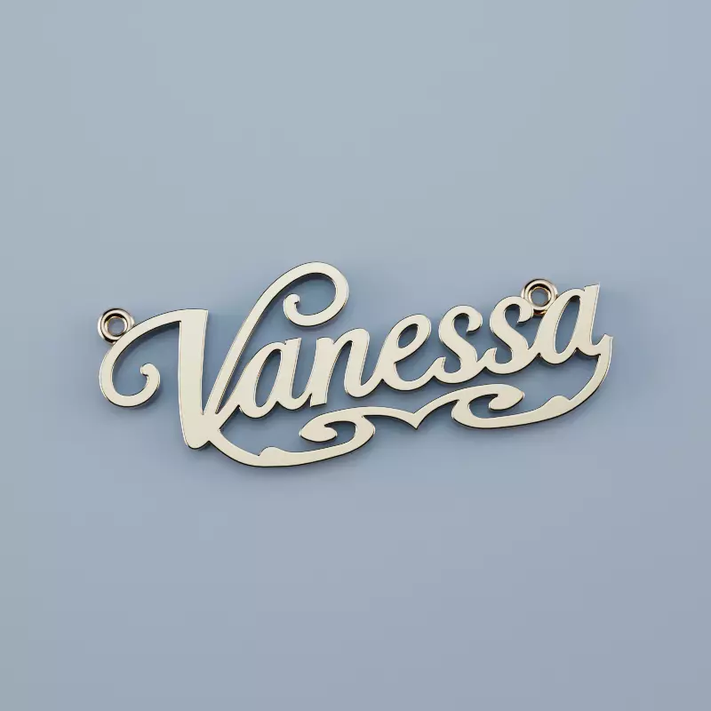 Pendant Name Vanessa 3D print model