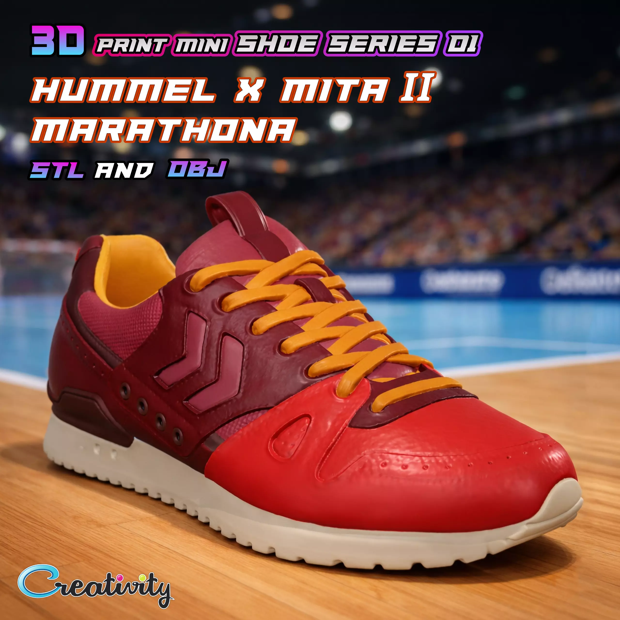 Hummel Marathona sneaker 3D print model