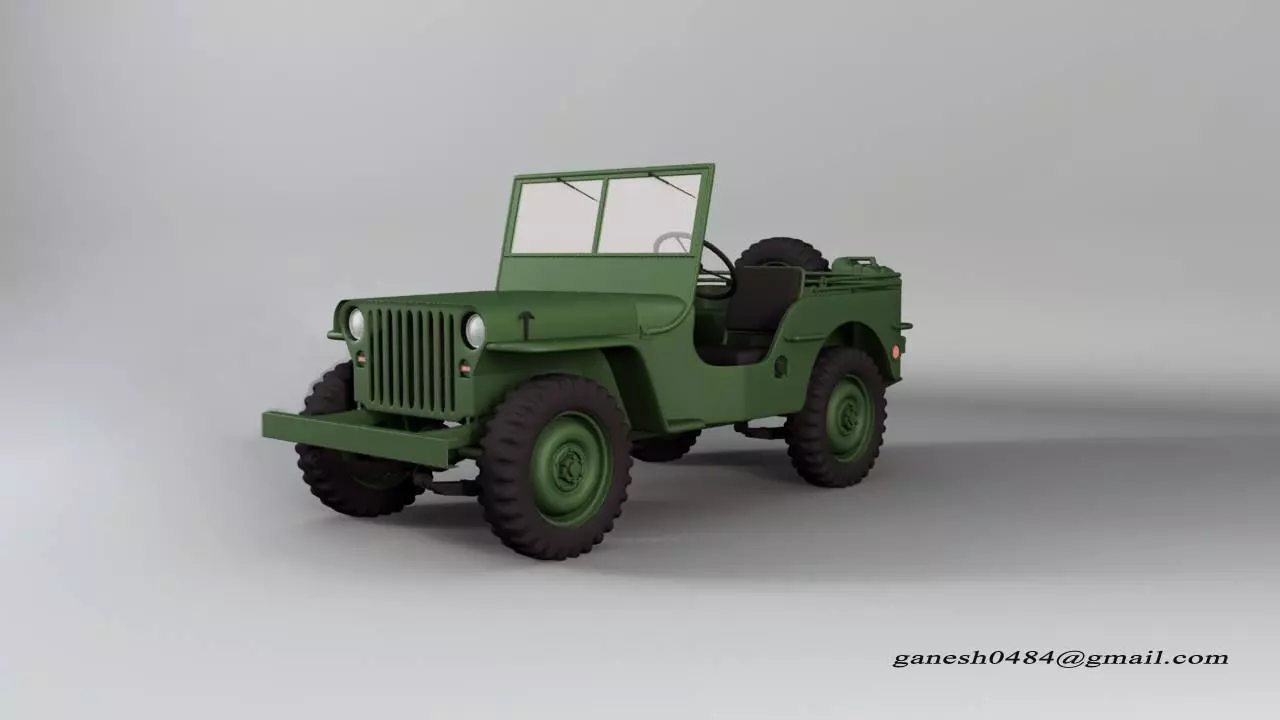 Willys jeep 3D model_0