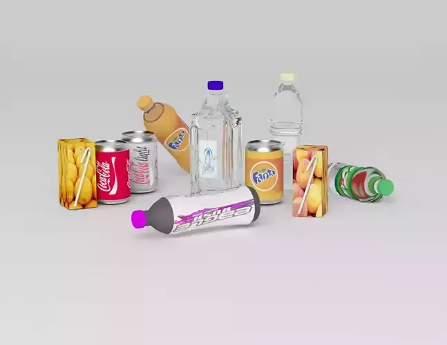 Bottles and Soda Cans 30 pieces