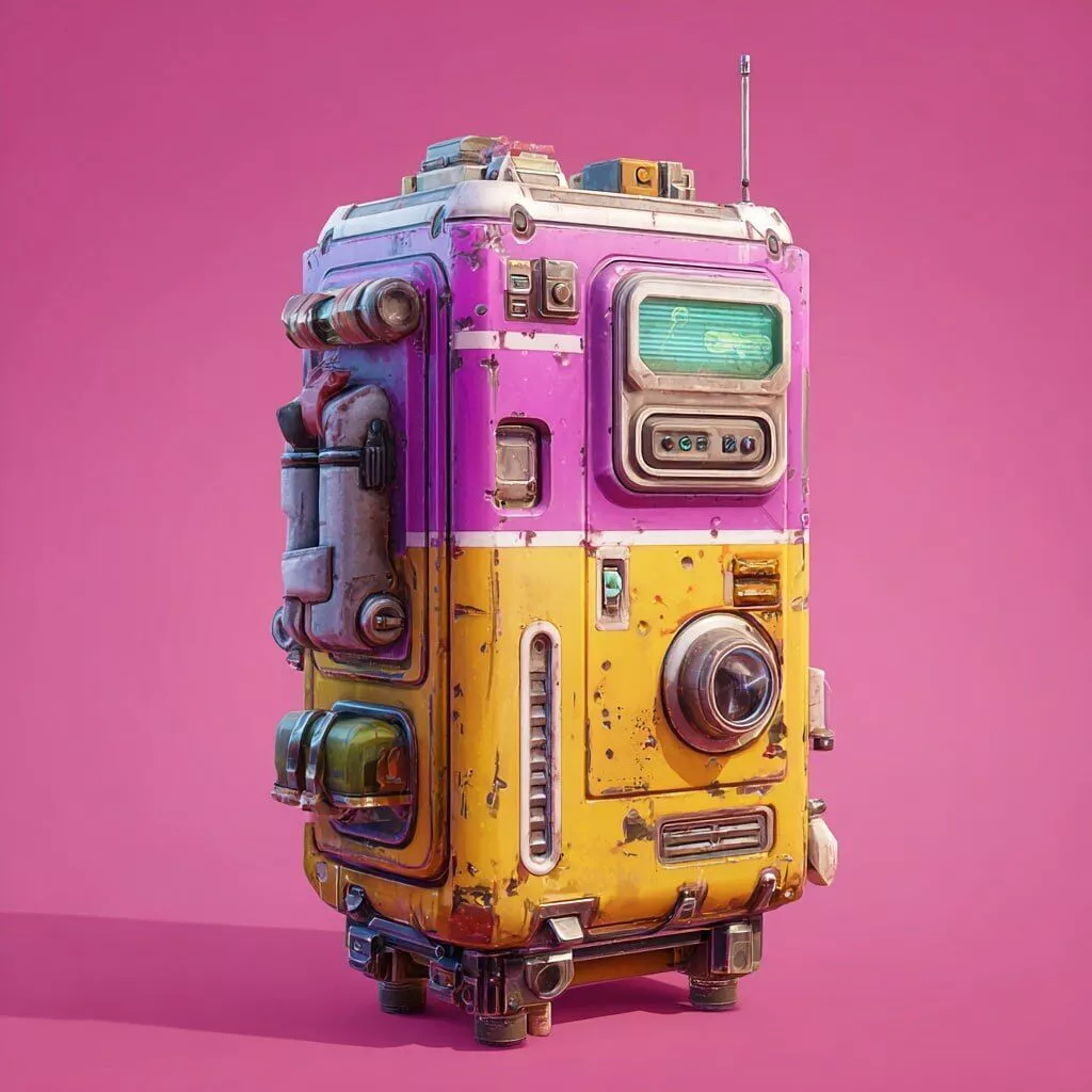 FREE Sci-Fi Street Device 2 Free low-poly 3D model