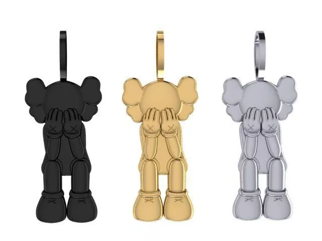 Sad KAWS Companion Pendant 3D print model