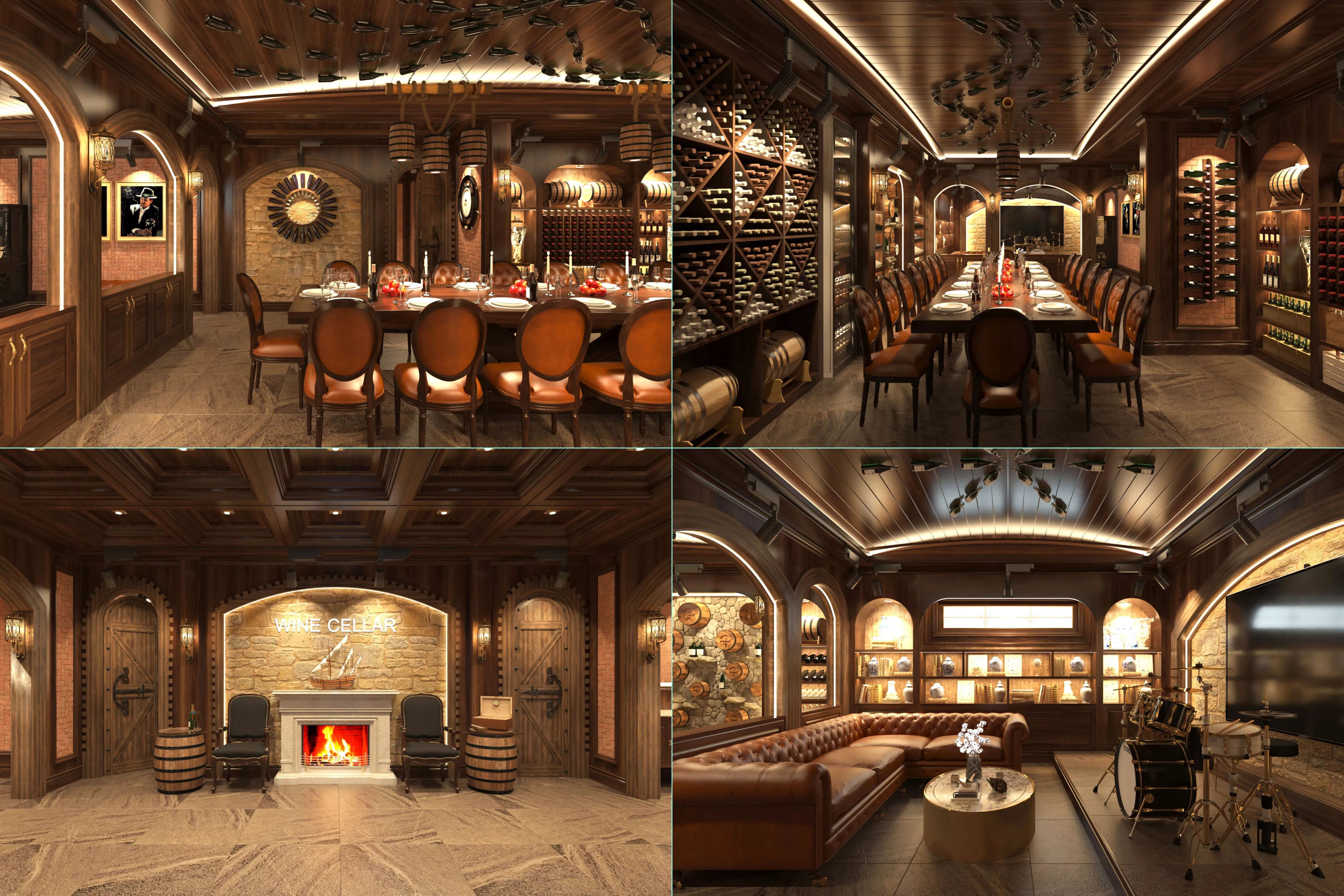 tasting room - wine cellar 3D model