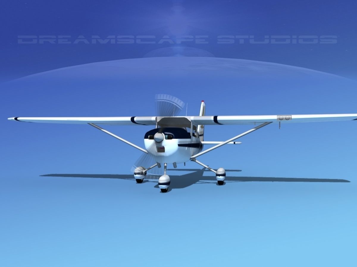 Cessna 172 Skyhawk 1967 V12 3D model_1