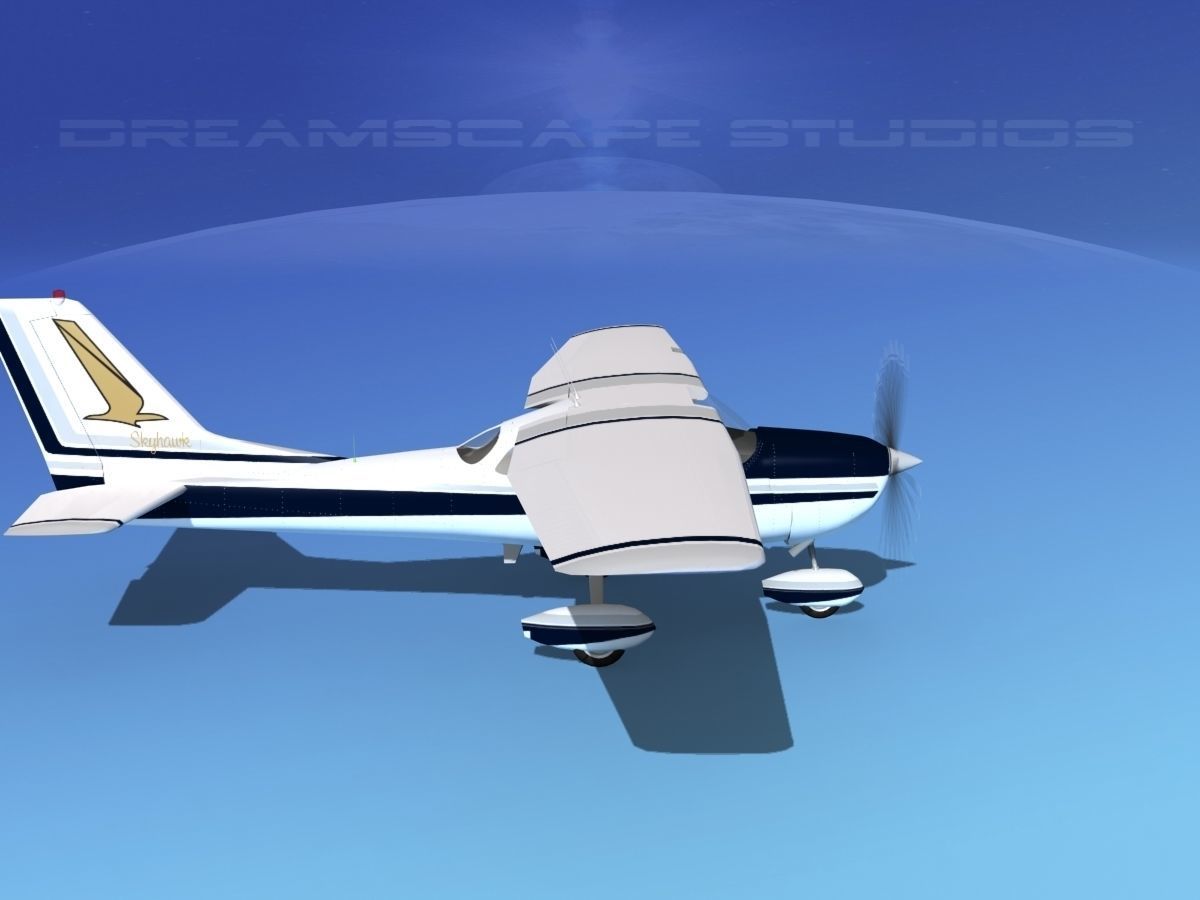 Cessna 172 Skyhawk 1967 V12 3D model_4