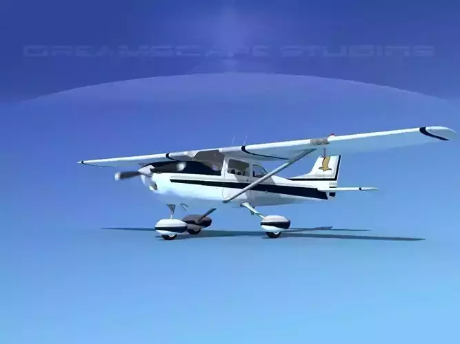 Cessna 172 Skyhawk 1967 V12 3D model