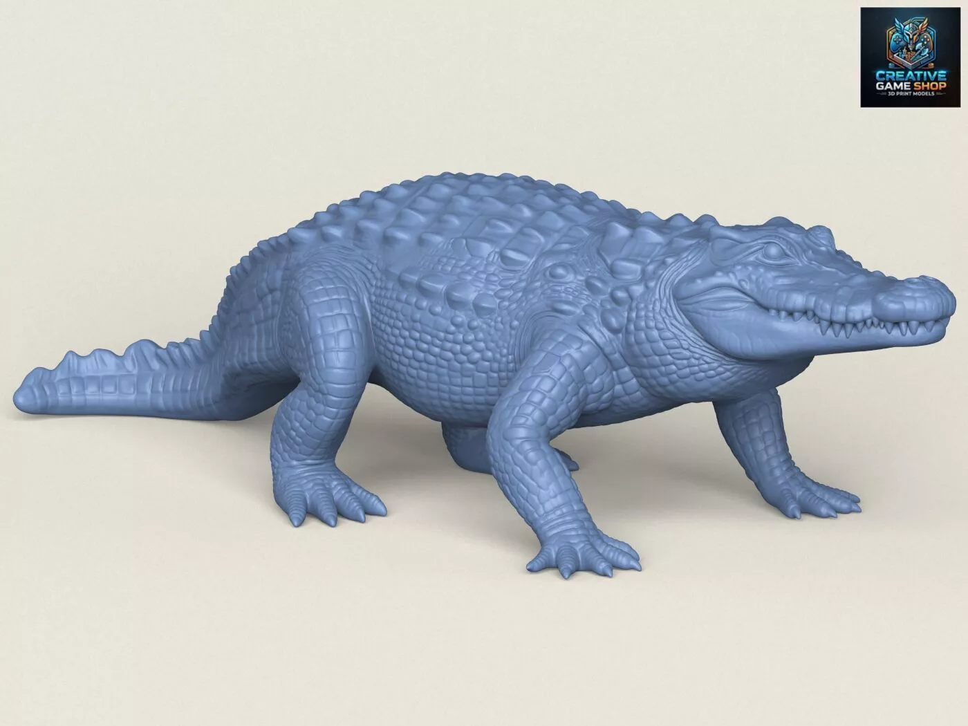 Wild Crocodile 3D print model