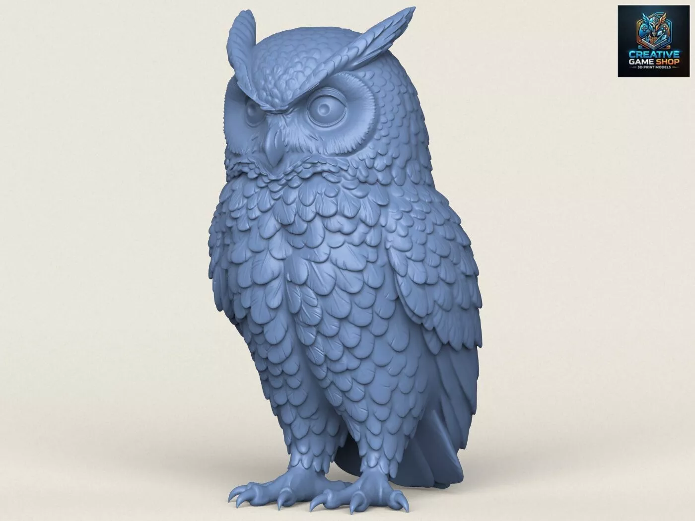 Wild Owl Bird 3D print model