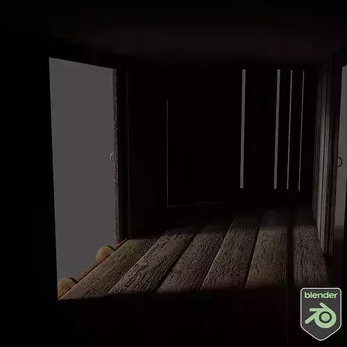 Victorian Train Cargo Carriage Low-poly 3D model 4