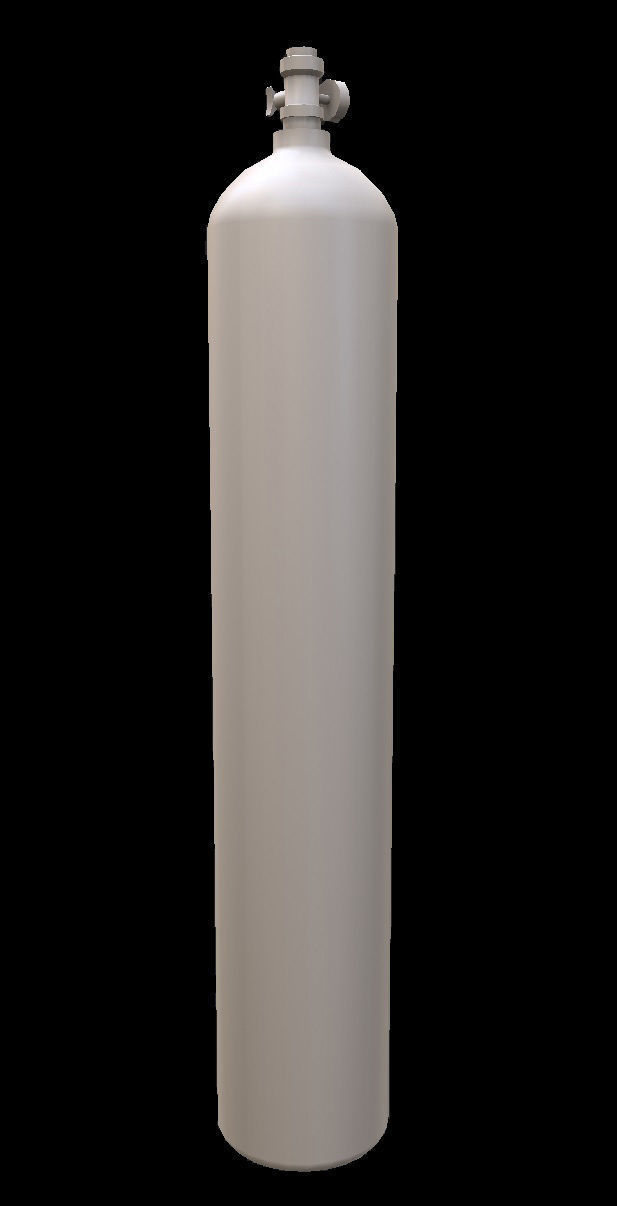Oxygen Tank Low-poly 3D model_3